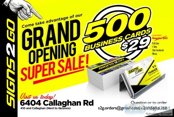 GRAND OPENING SALE