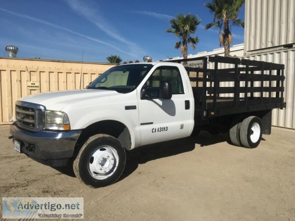 2002 FORD F550 FLATBED TRUCK 7042