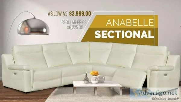 Anabelle Sectional with Two Power Recliners