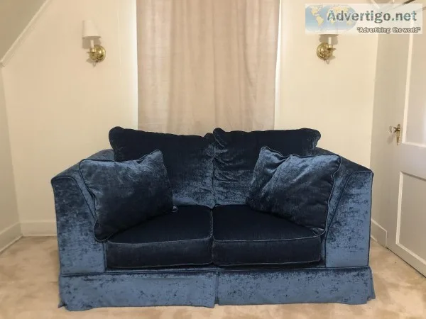 Blue Velvet LoveseatCouch