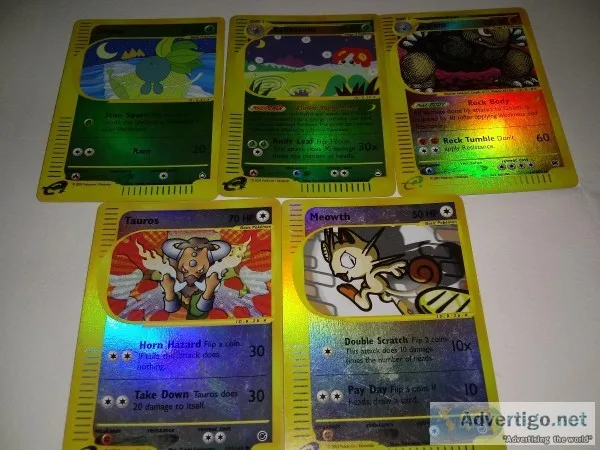 2002 Pokemon reverse holo cards