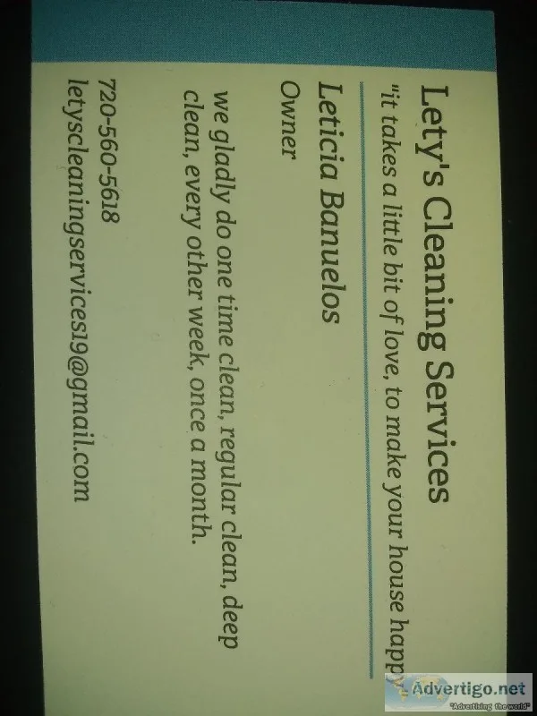 letys cleaning services