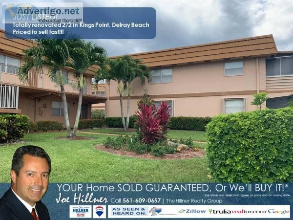 Just Listed Totally renovated 22 in Kings Point Delray Beach