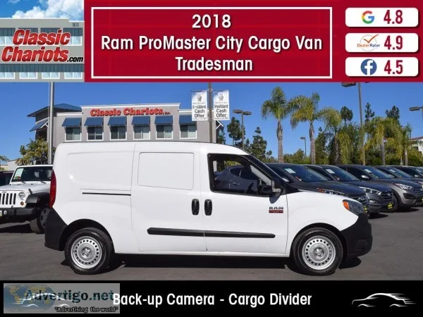Used 2018 RAM PROMASTER CITY CARGO VAN TRADESMAN for Sale in San
