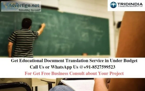 Get Educational Document Translation Service in Under Budget