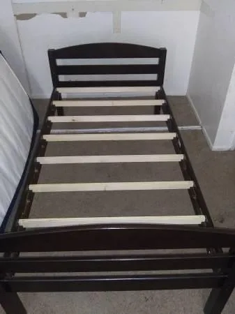 Better Home espresso wood Twin Bed 70