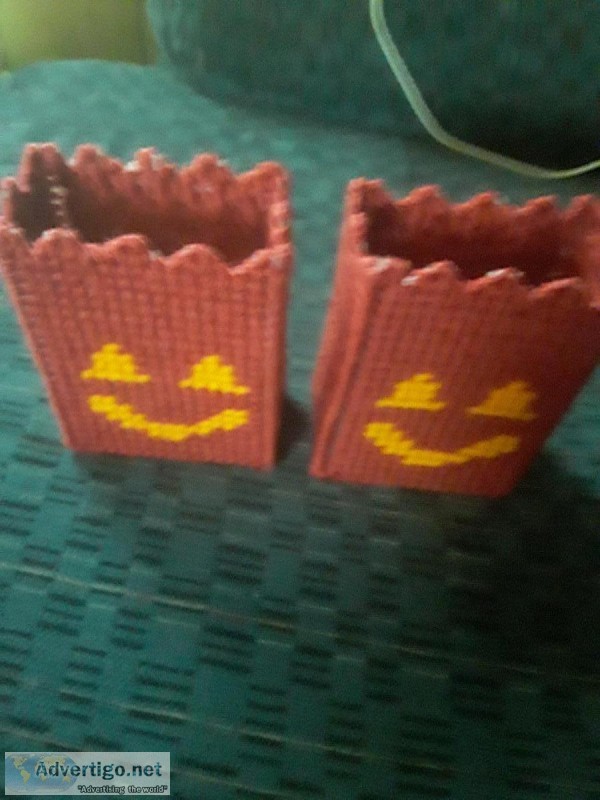 New Handsewn Mini Pumpkin Treat Bags