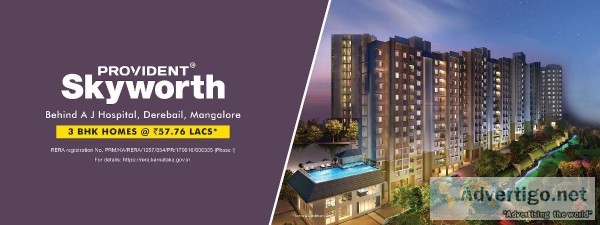 Provident Skyworth - Apartments for Sale in Mangalore - 2 and 3 