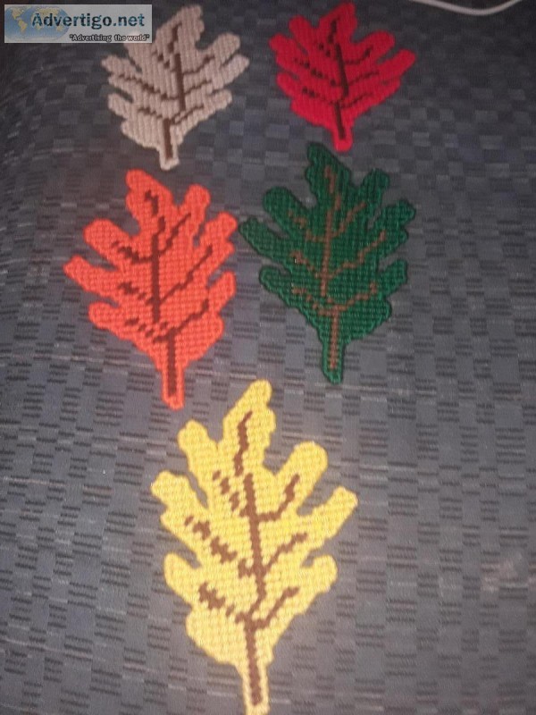 New Handsewn Fall Leaf Magnets