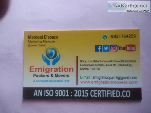 Emigration Packers and Movers