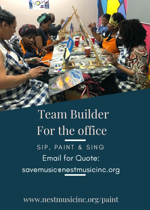 Sip paint and Sing Office Team Builder