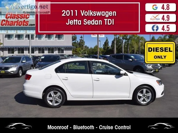 Used 2011 VOLKSWAGEN JETTA SEDAN TDI for Sale in San Diego - 202