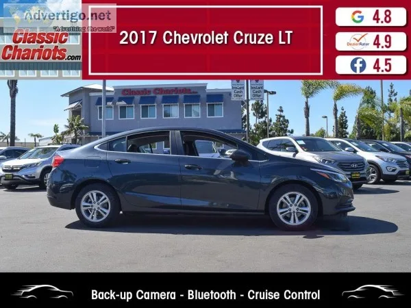 Used 2017 CHEVROLET CRUZE LT for Sale in San Diego - 20338
