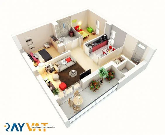 Architectural 3D Floor Plans Design