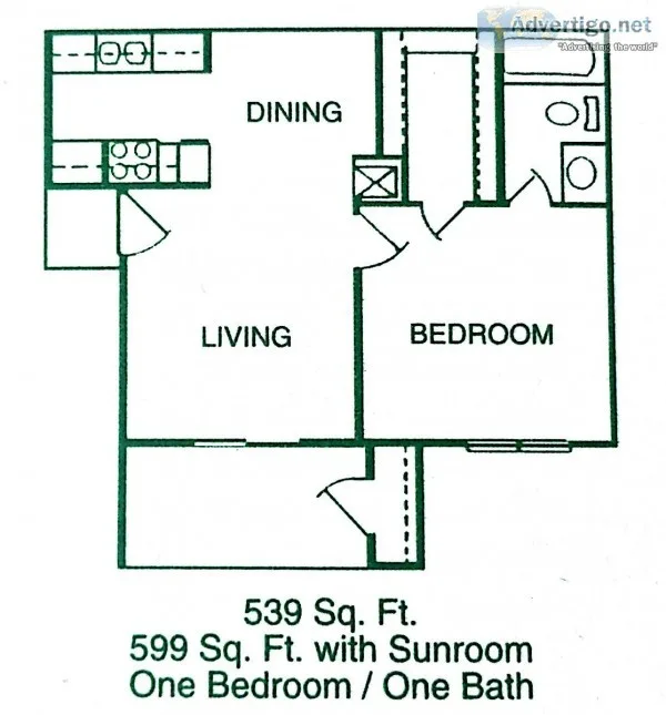 1 Bedrooms