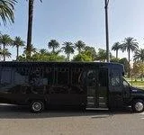 2012 BLACK FORD E450 CNG FUEL NEWLY CONVERTED LIMO BUS FOR SALE 