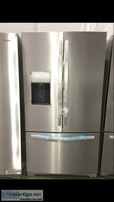 NEW 2018 WHIRLPOOL STAINLESS STEEL REFRIGERATOR WATER AND ICE MA