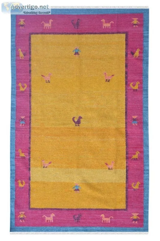 Dual Passion Woolen Area Dhurrie