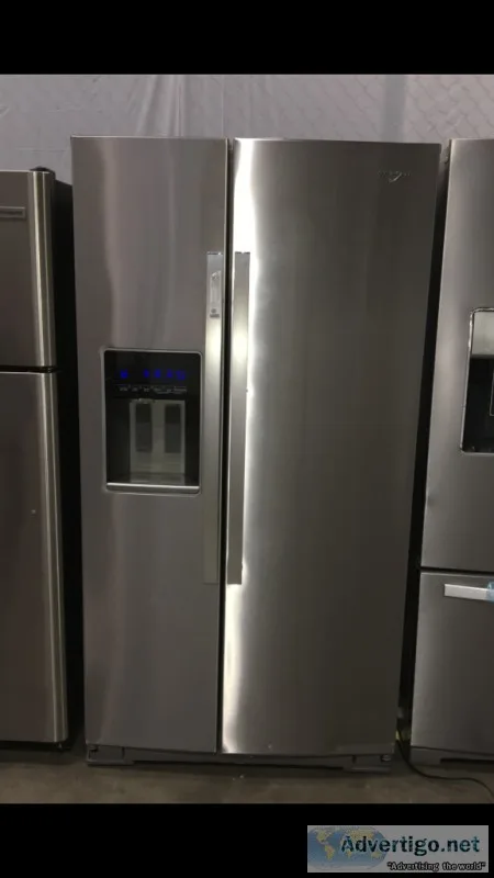 NEW WHIRLPOOL STAINLESS STEEL REFRIGERATOR