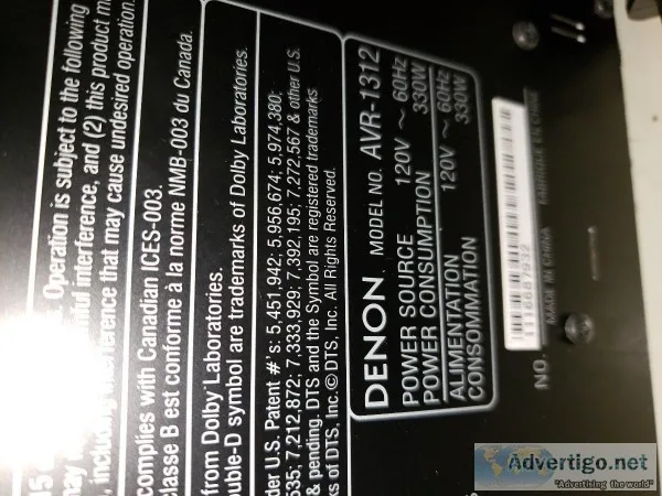 Home Theater equipment