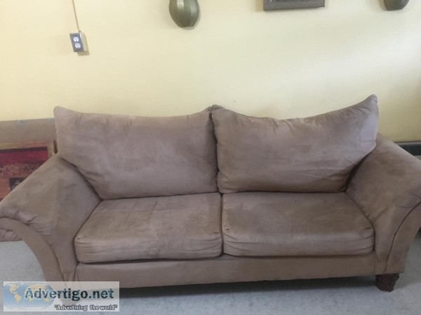 Light Brown Couch and Love Seat for sale