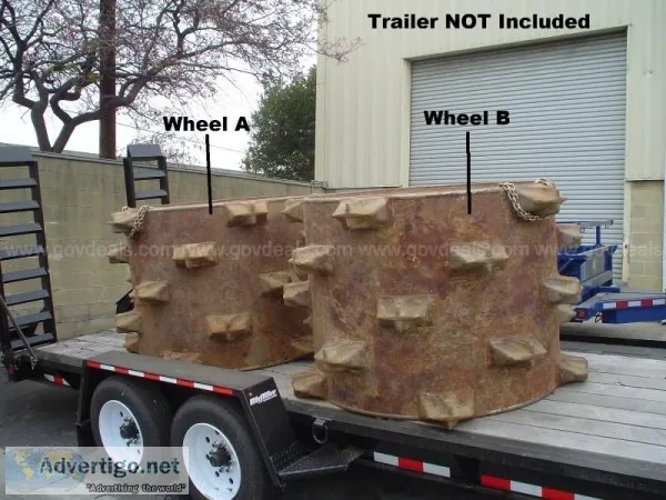 Two (2) Caterpillar Landfill Compactor Wheels