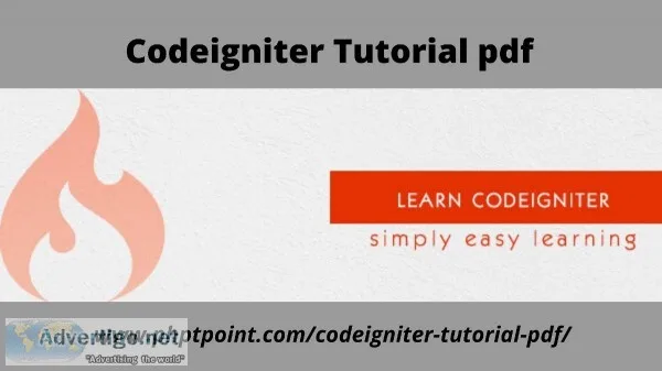 Codeigniter Tutorial pdf