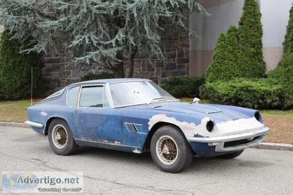 1967 Maserati Mistral 4.0 Liter Coupe with Matching Numbers 2254