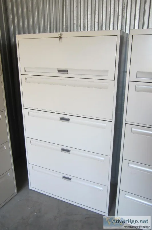 File Cabinet SteelCase 5 Drawer Lateral Legal 36&rdquo Wide Stor