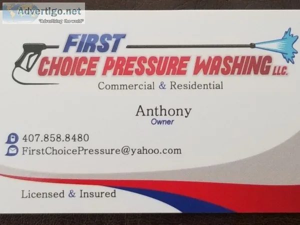 First Choice Pressure Washing