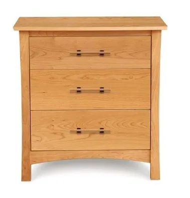 Buy Copeland Monterey Three Drawer  Modern Monterey Drawer  Gray