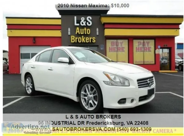 2010 NISSAN MAXIMA 3.5LEATHERSUNROO FNAVBACKUP CAMERA