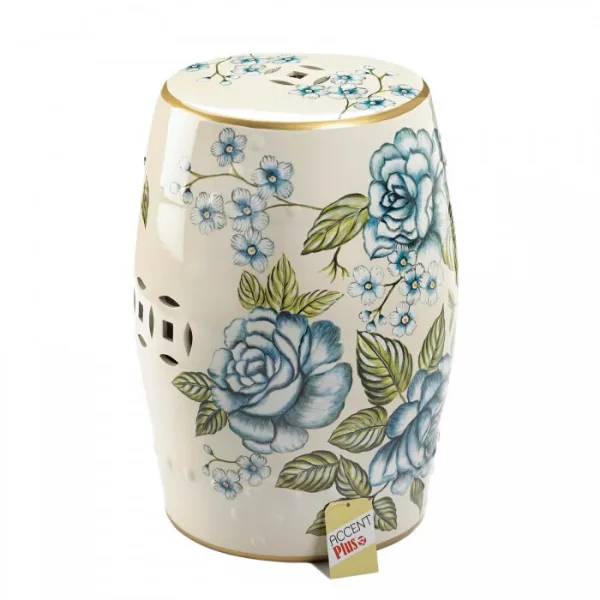 Colorful Floral Garden Stool