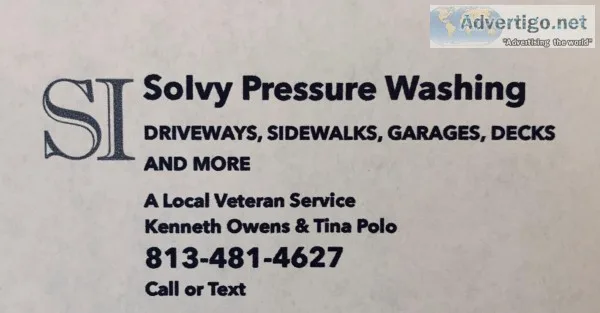 SI SoIvy  Pressure washing
