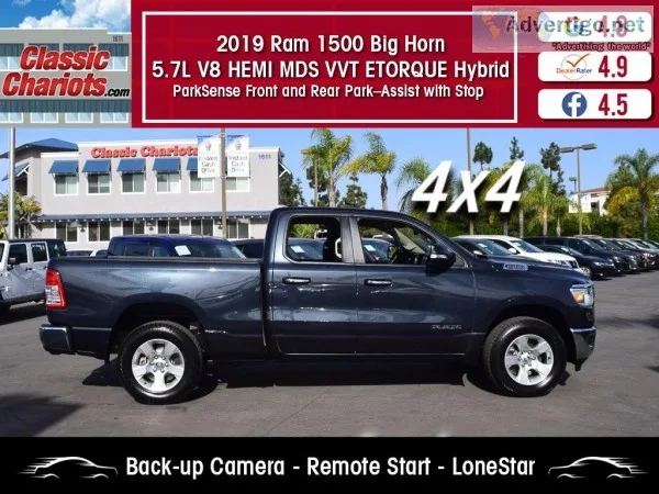 Used 2019 RAM 1500 BIG HORN 4X4 HEMI for Sale in San Diego - 207