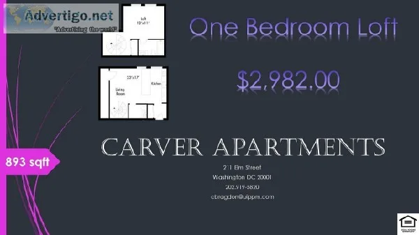 One Bedroom Apartment  Carver Apartments