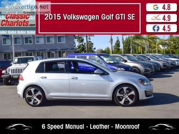 Used 2015 VOLKSWAGEN GOLF GTI SE for Sale in San Diego - 20704