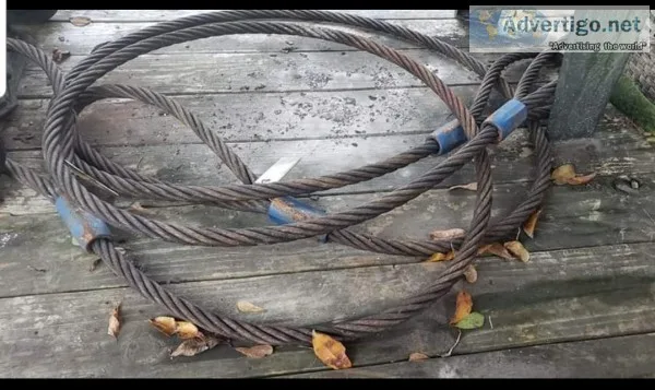 Certex 78&quot x 12  commercial rigging steel rope sling