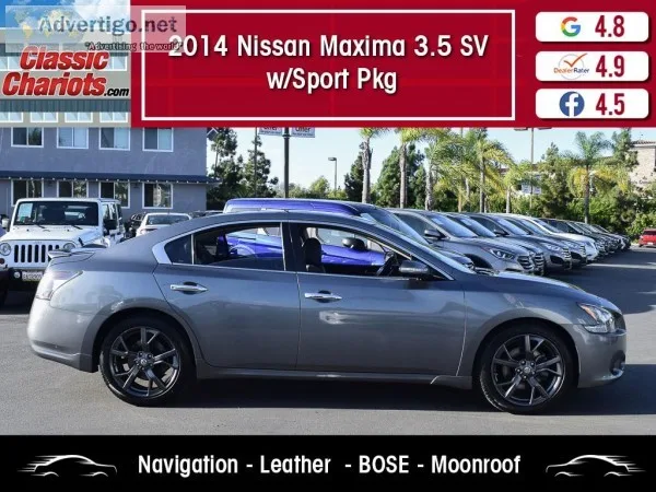 Used 2014 NISSAN MAXIMA 3.5 SV WSPORT PKG for Sale in San Diego 