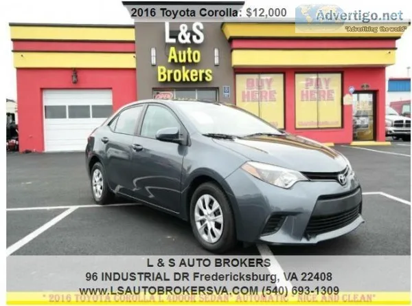2016 TOYOTA COROLLA LAUTOMATICNICE AND CLEAN