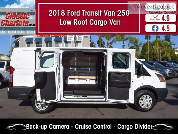 Used 2018 FORD TRANSIT VAN 250 LOW ROOF CARGO VAN for Sale in Sa