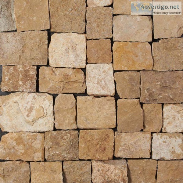 Newport Beige Natural Splitface Loose Limestone Veneers