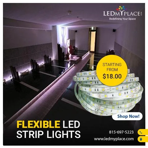 Use Energy-Efficient Flexible LED Strip Lights For Indoor Lighti