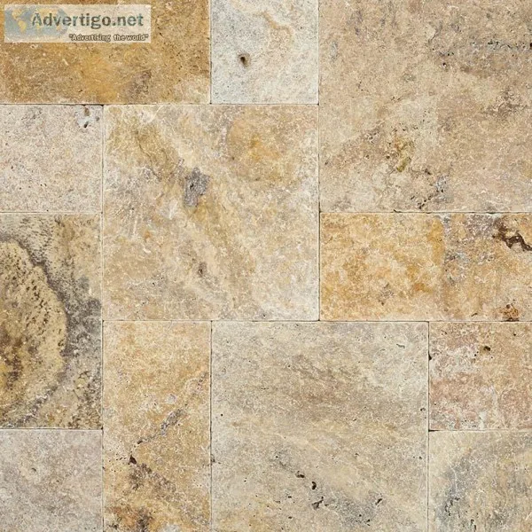 Tuscany Scabas 6x12 Tumbled Travertine Paver