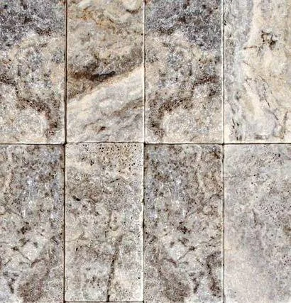Silver Travertine Paver 6X12 Tumbled Travertine Paver