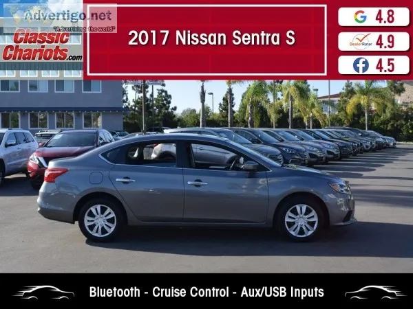 Used 2017 NISSAN SENTRA S for Sale in San Diego - 20397