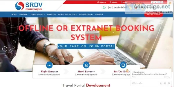 Best SRDV Travel Portal Development B2B B2C Company Delhi India