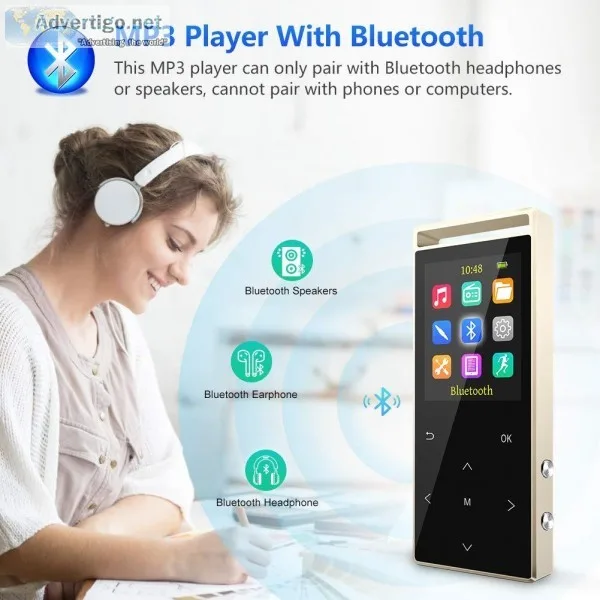 MP3 Player MP3 Player with Bluetooth Hi-Fi Lossless Sound Music 