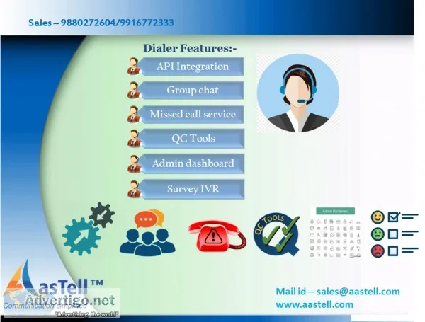Render primary support to callers with reliable dialers