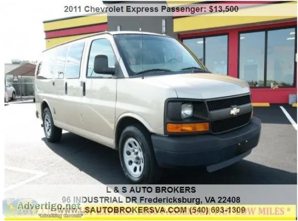 2011 CHEVROLET EXPRESS PASSENGER LS 1500AUTOMATICLEA THER SEATSL